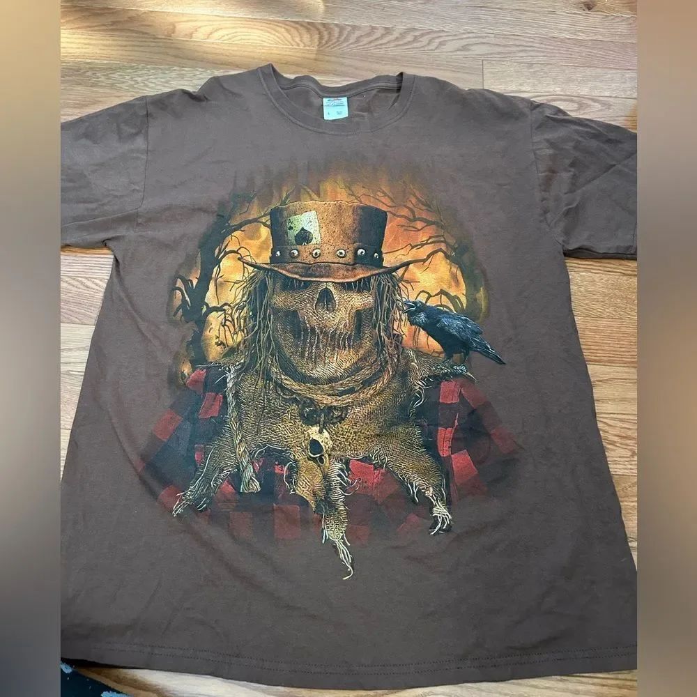 Scary Halloween Scarecrow Spooky Tshirt